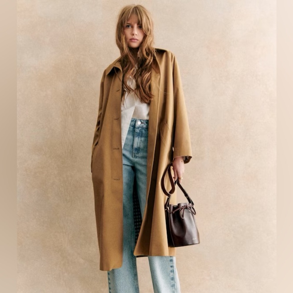 Sezane Clyde Coat in Camel size 36 / 4